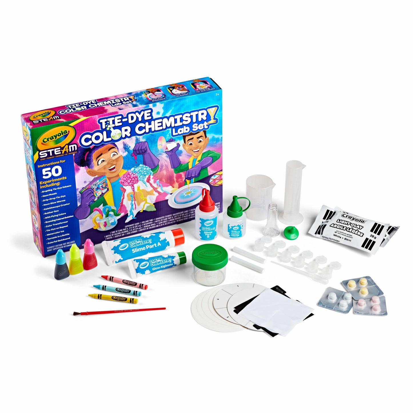 Tie Dye Color Chemistry Set for Kids, Educational Toys, Creative Unisex Gifts for Child