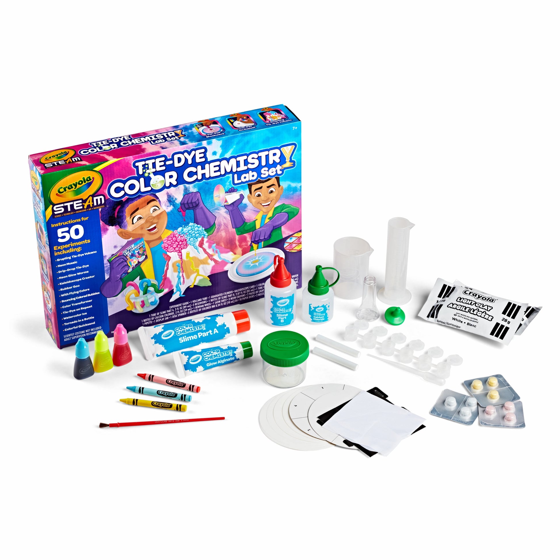 Tie Dye Color Chemistry Set for Kids, Educational Toys, Creative Unisex Gifts for Child