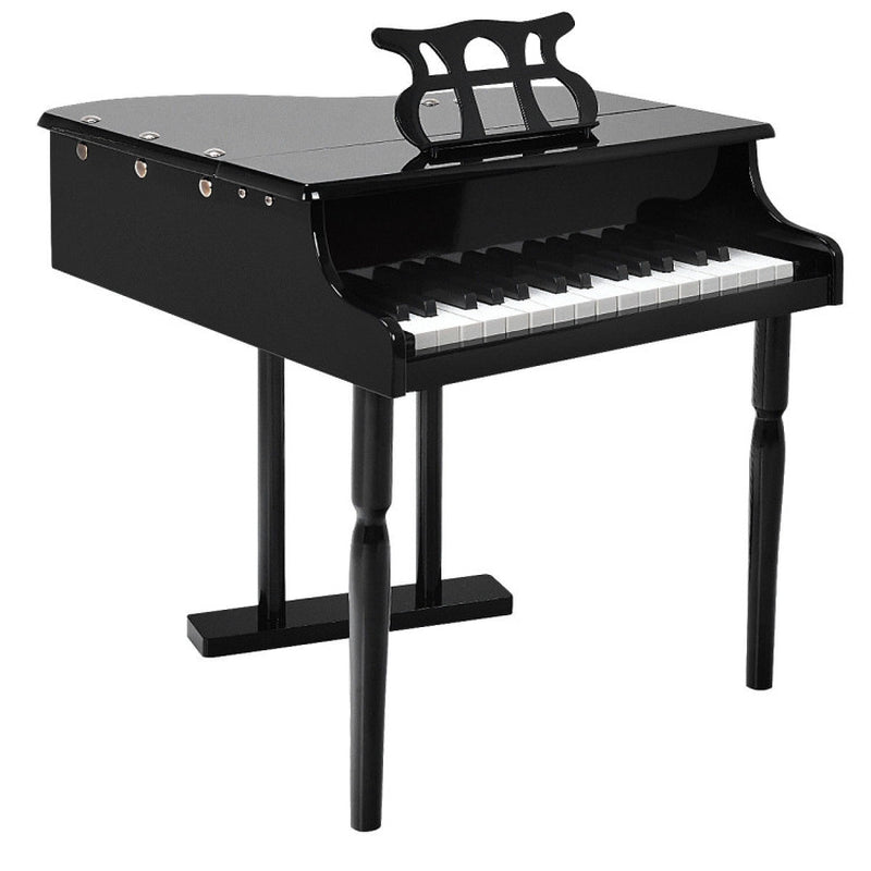 30-Key Kids Piano Keyboard Toy with Bench Piano Lid and Music Rack