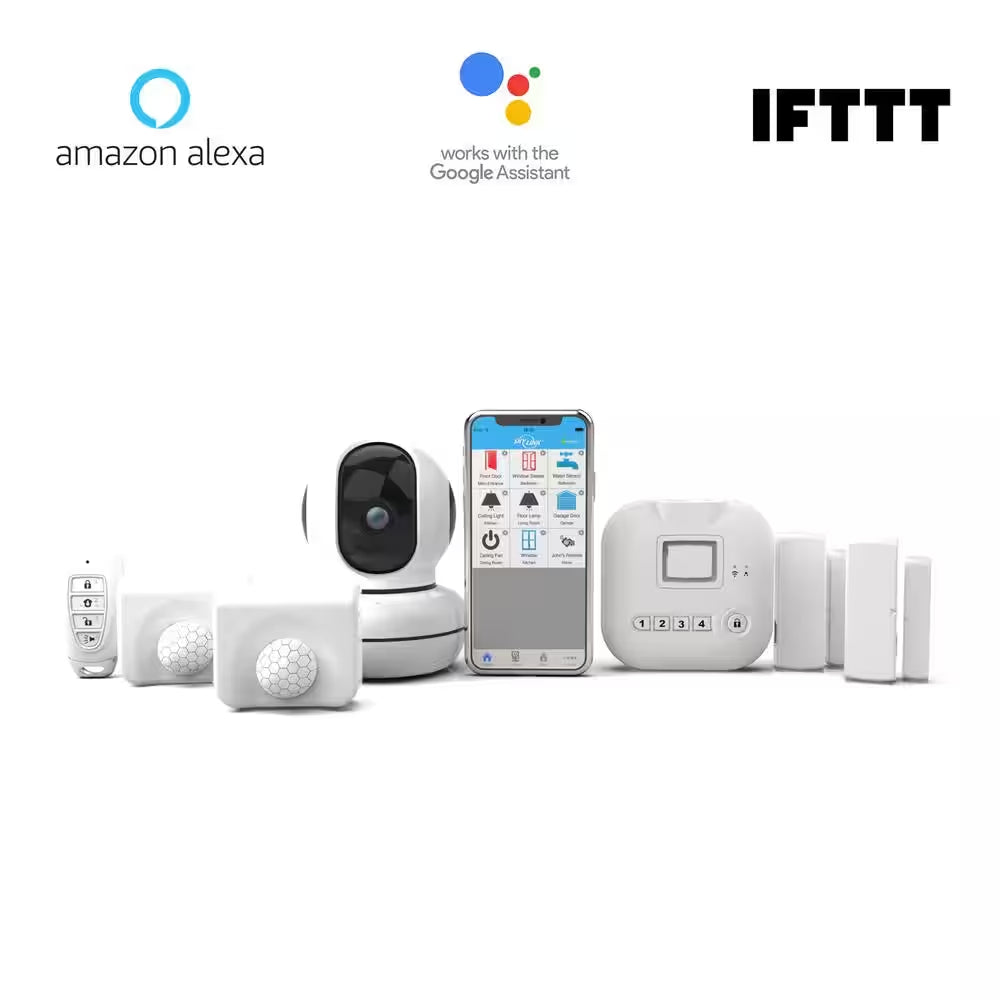 Wireless Alarm, Camera Deluxe Security System - Echo Alexa and IFTTT Compatible