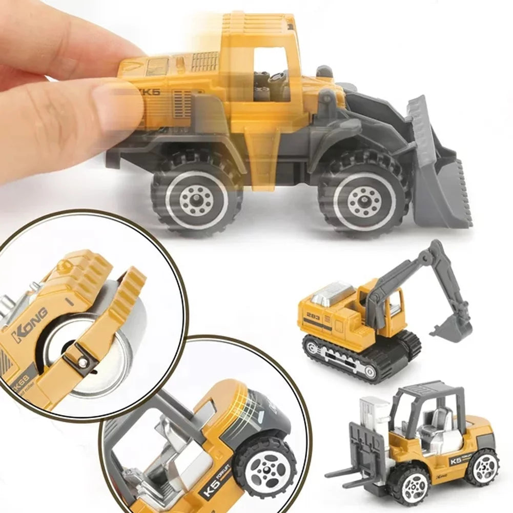 5Pcs Construction Toys for 3 4 5 Years Boys, Excavator Toy Cars Truck Toys for Toddlers