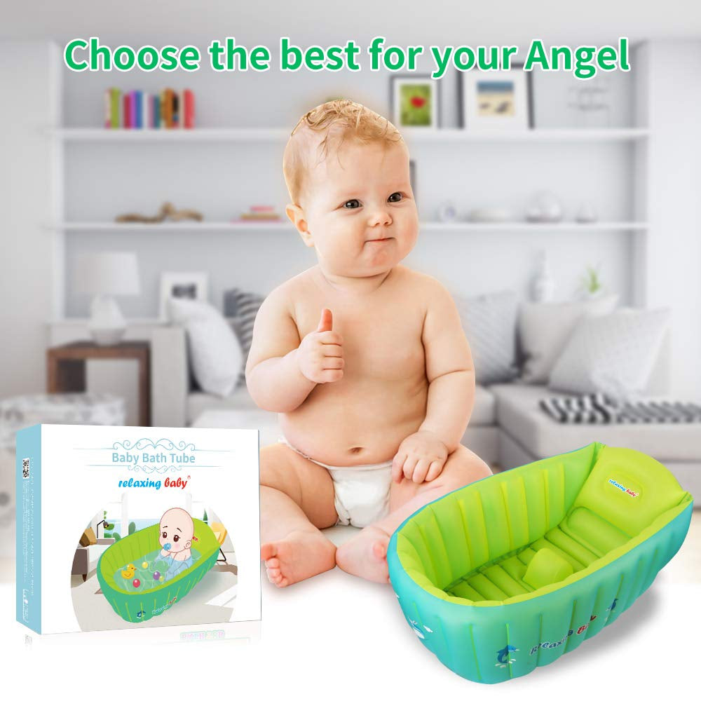 MEJOR Banera Inflable Para Bebes Infantil Viaje Cuenca Inflatable Baby Bathtub