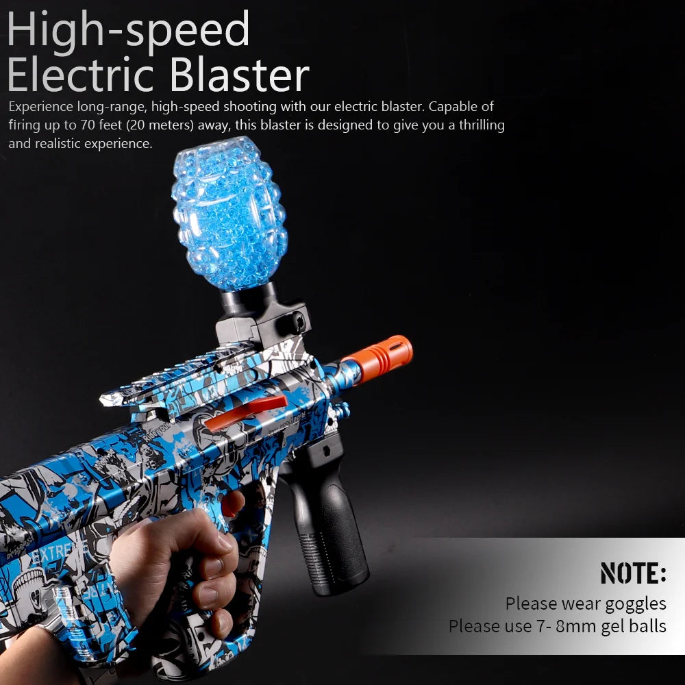 AUG Electric Gel Ball Blaster, Splatter Ball Blaster with 20,000 Eco-Friendly Water Beads,Automatic Splat Ball Blaster Outdoor