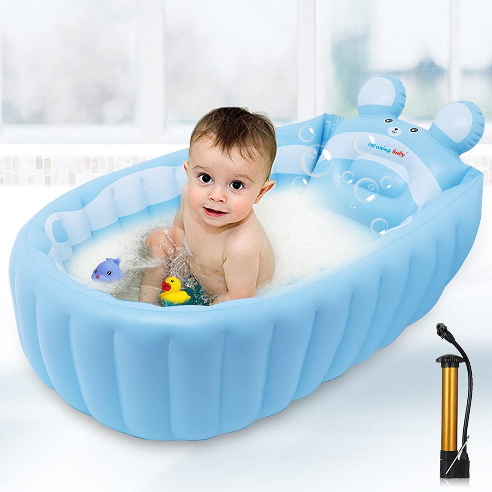 MEJOR Banera Inflable Para Bebes Infantil Viaje Cuenca Inflatable Baby Bathtub