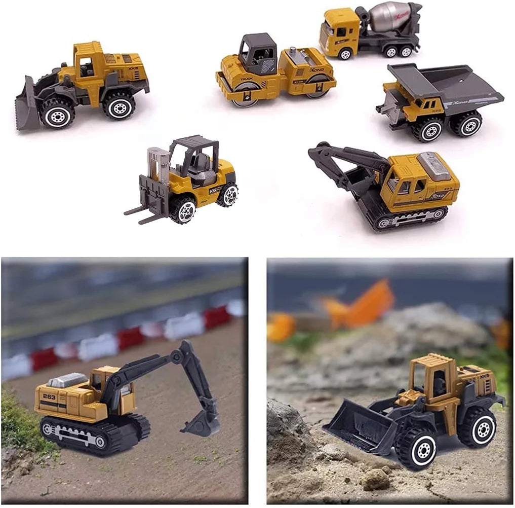 5Pcs Construction Toys for 3 4 5 Years Boys, Excavator Toy Cars Truck Toys for Toddlers