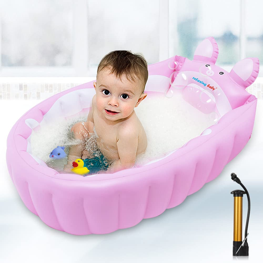 MEJOR Banera Inflable Para Bebes Infantil Viaje Cuenca Inflatable Baby Bathtub