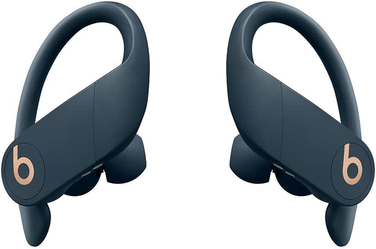 Power Pro Wireless Earbuds - Apple H1 Headphone Chip, Class 1 Bluetooth Headphones, 9 Hours of Listening Time, Sweat Resistant, Built-In Microphone - Navy